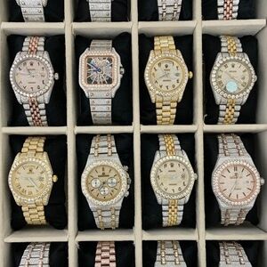 Luxury Moissinate Diamond-Studded Watches